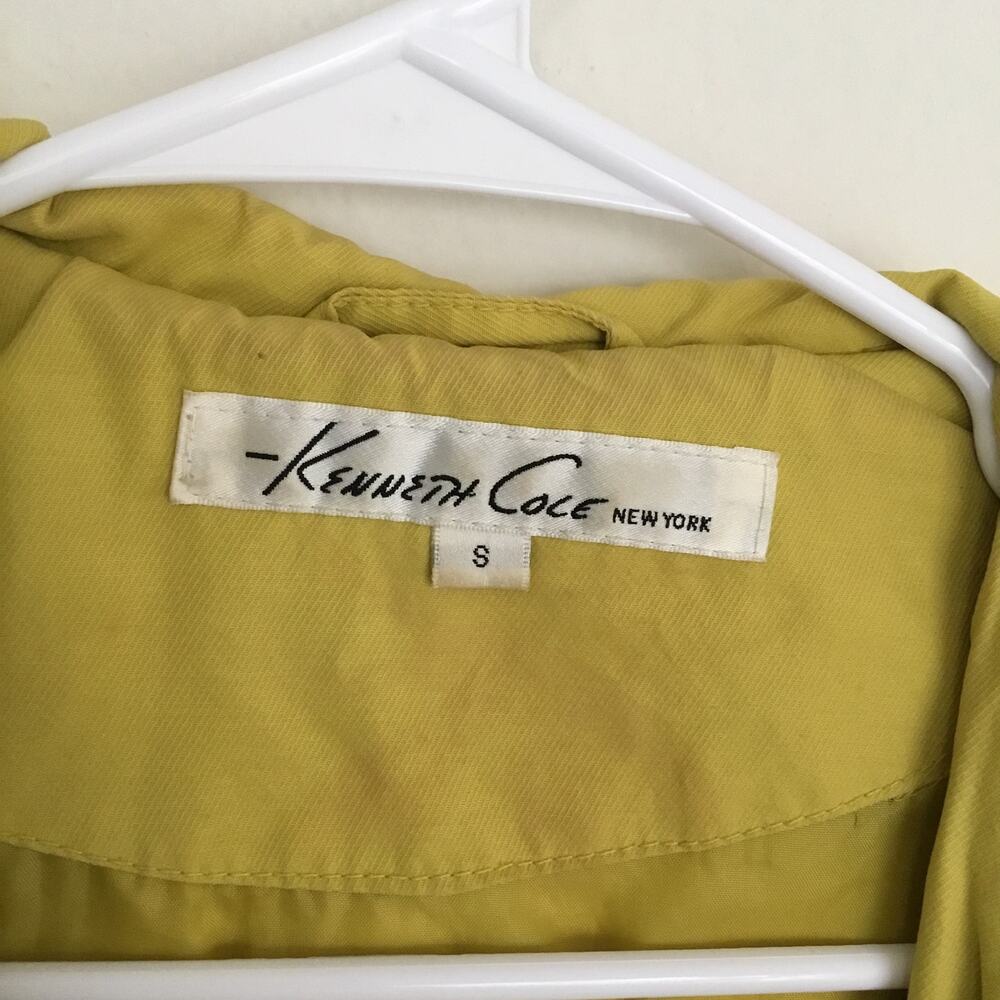 Kenneth Cole Yellow Anorak Hooded Jacket Sz S - Picture 2 of 12